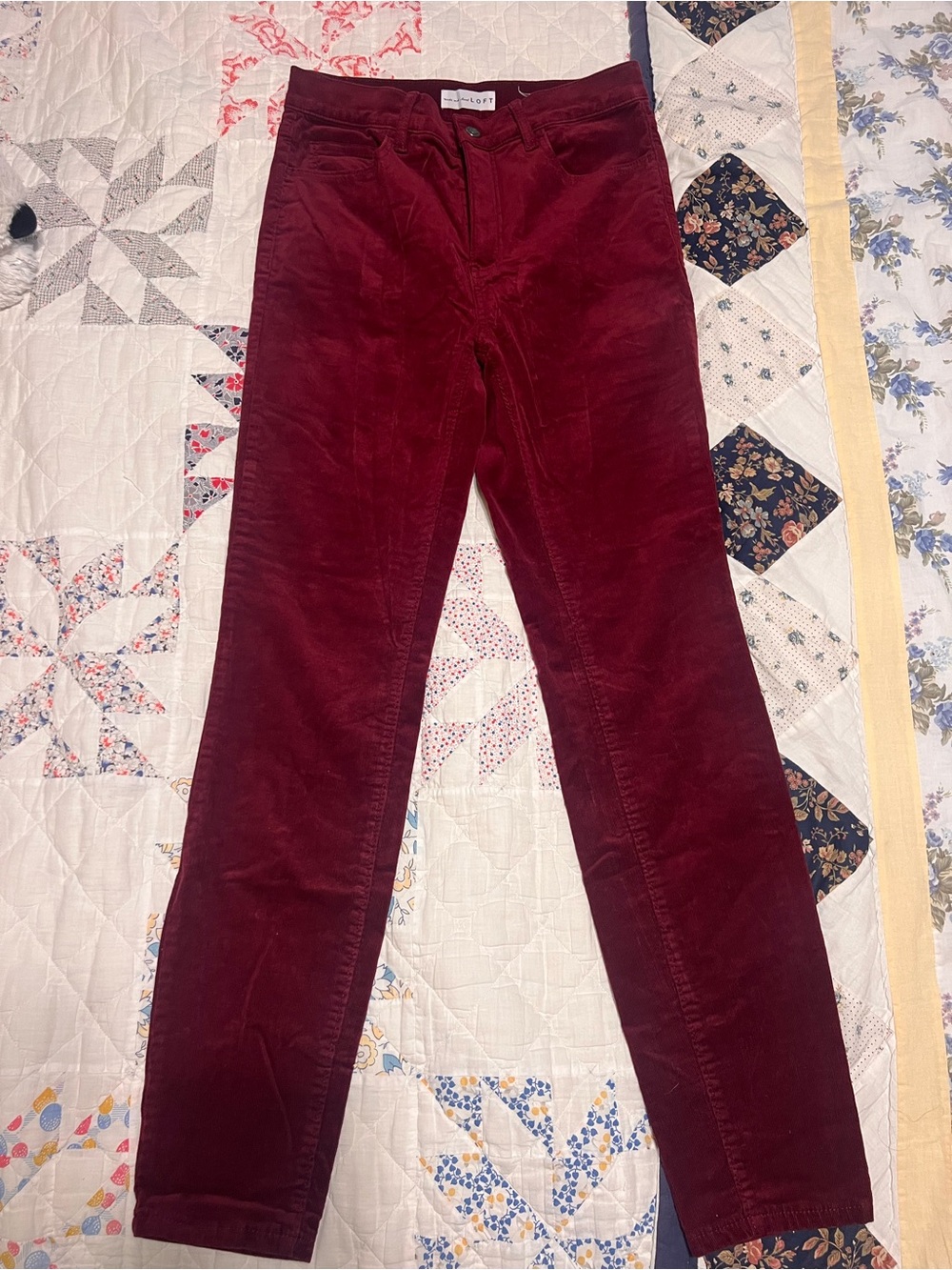 LOFT Skinny Corduroy Pants